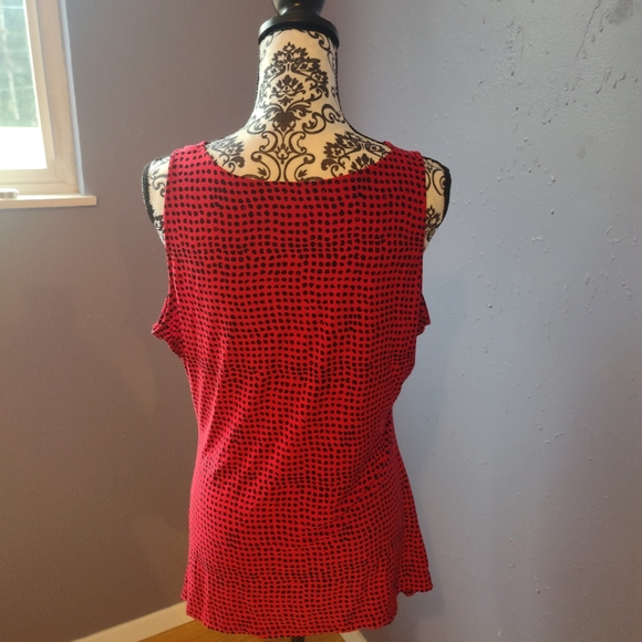 The Limited Red and Black Blouse - Picture 3 of 4